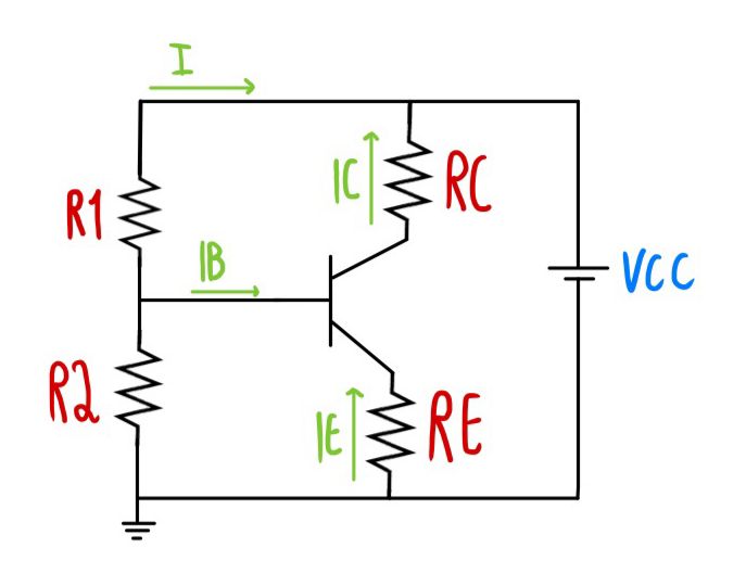 Circuito com polarização no emissor